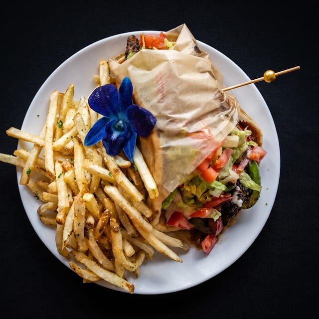 Caribbean Honey Chicken Pita.